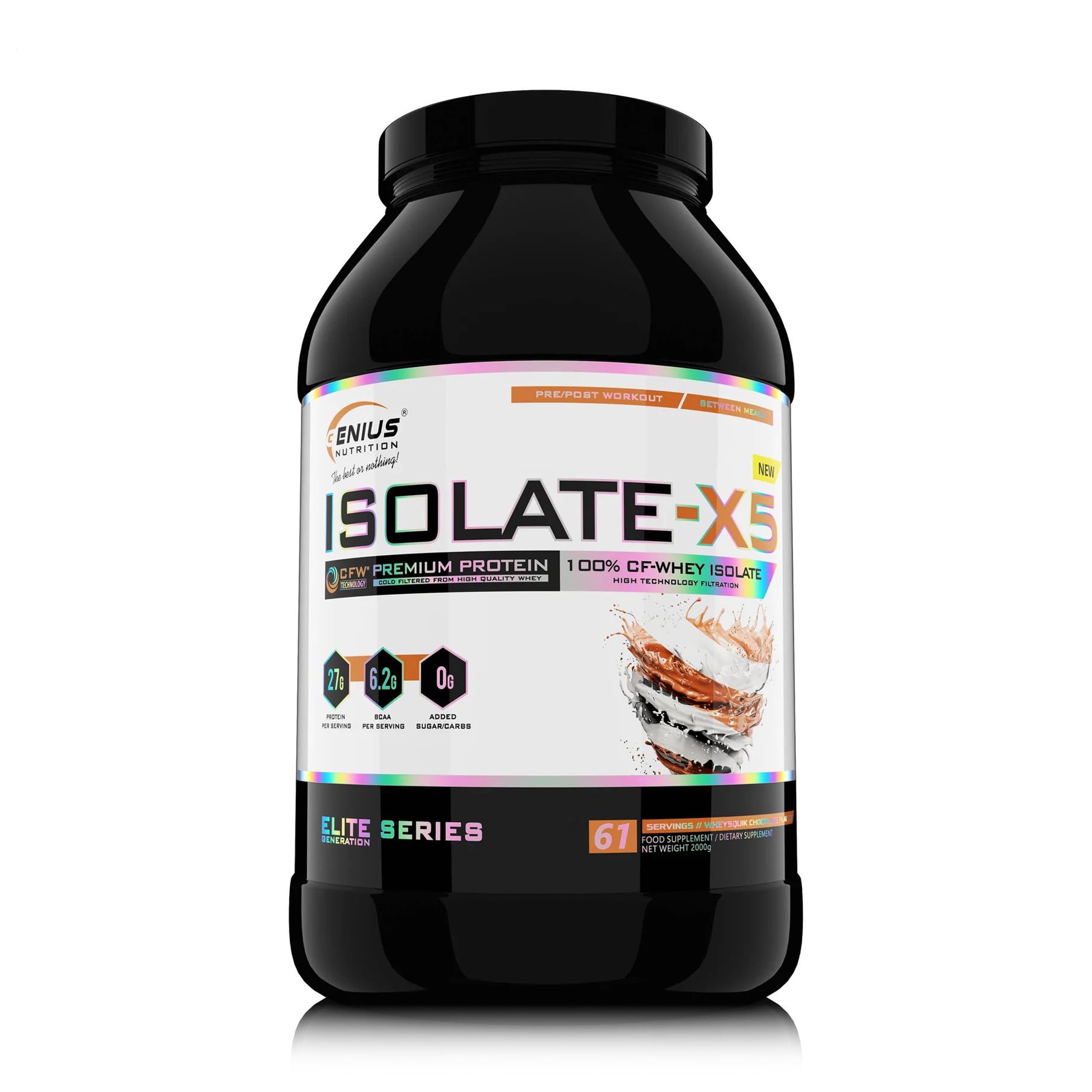 Протеїн Genius Nutrition Isolate-X5 Шоколад, в порошку, 2 кг